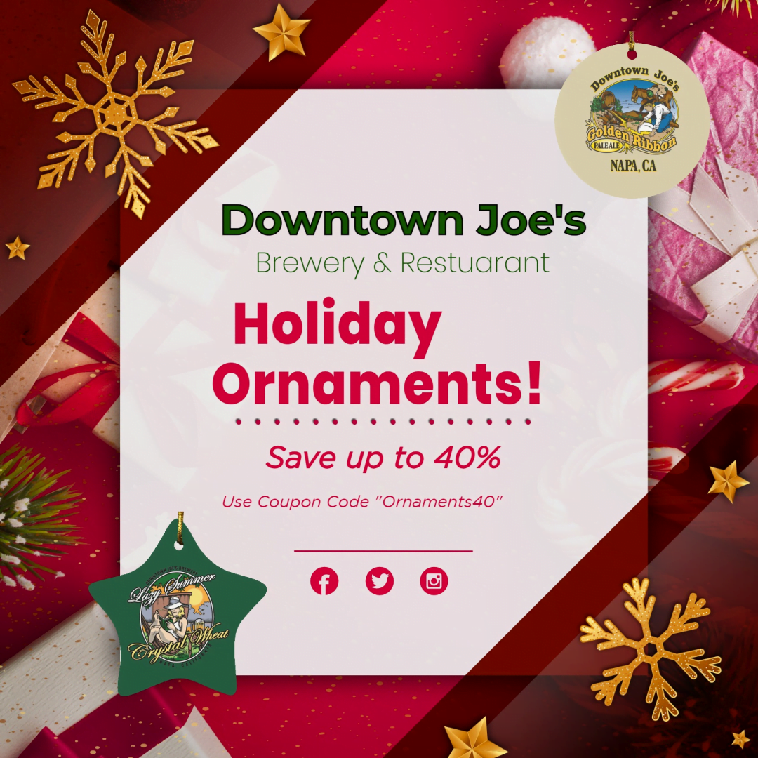 Downtown Joe's Christmas Holiday Ornaments